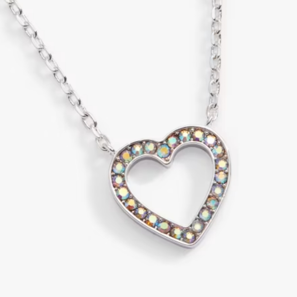 Alex & Ani Heart Crystal Necklace